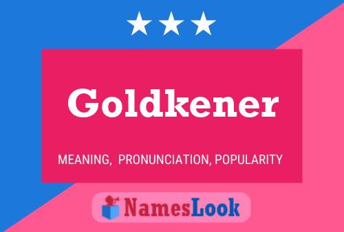 Goldkener Namensposter