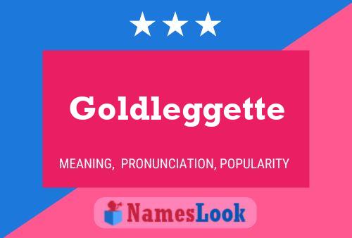 Goldleggette Namensposter