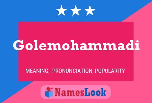 Golemohammadi Namensposter