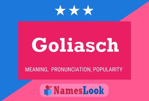 Goliasch Namensposter