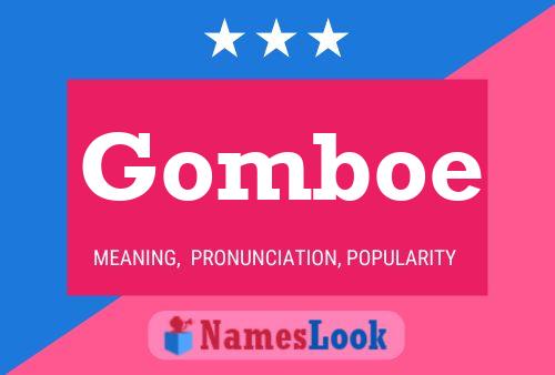 Gomboe Namensposter