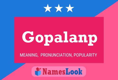 Gopalanp Namensposter