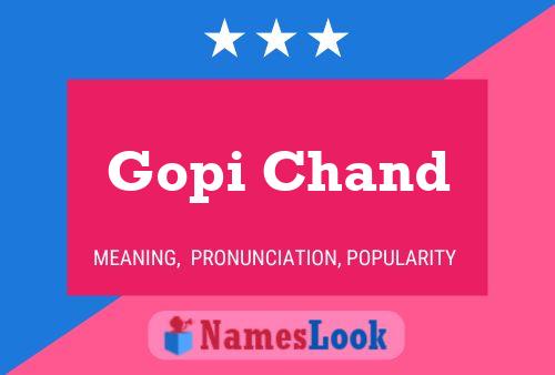 Gopi Chand Namensposter