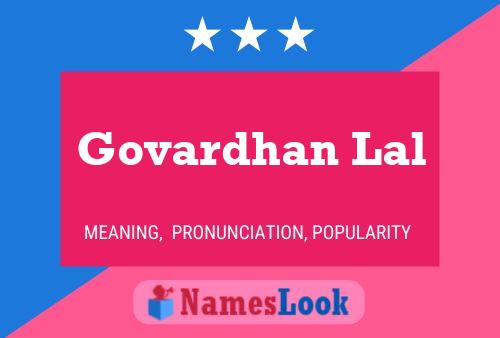 Govardhan Lal Namensposter