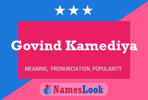 Govind Kamediya Namensposter