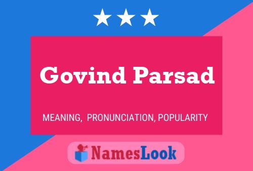 Govind Parsad Namensposter