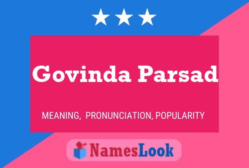 Govinda Parsad Namensposter