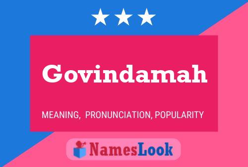 Govindamah Namensposter