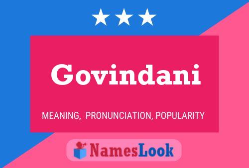 Govindani Namensposter