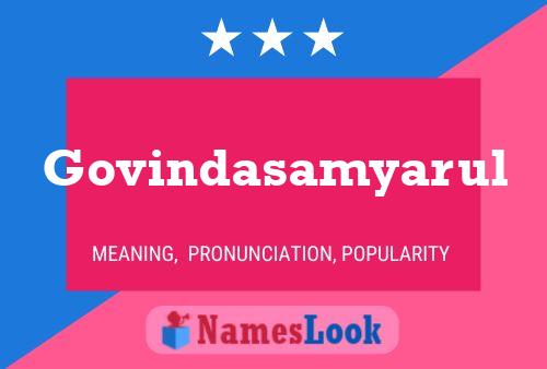 Govindasamyarul Namensposter