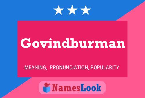 Govindburman Namensposter