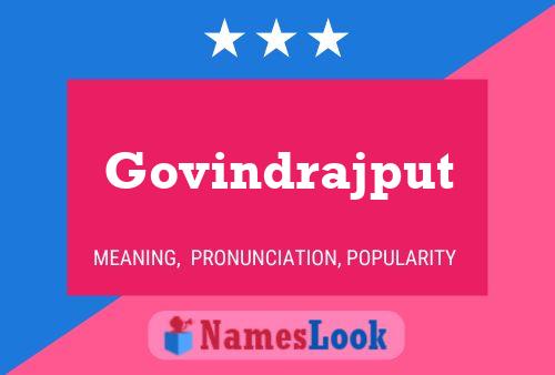 Govindrajput Namensposter