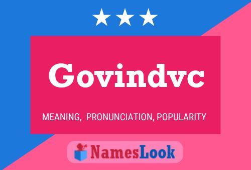 Govindvc Namensposter