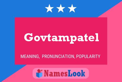 Govtampatel Namensposter