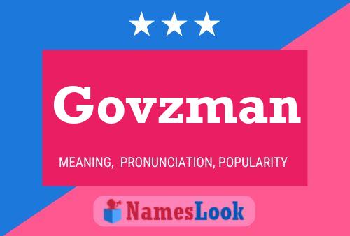 Govzman Namensposter