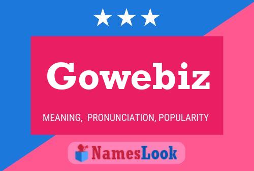 Gowebiz Namensposter