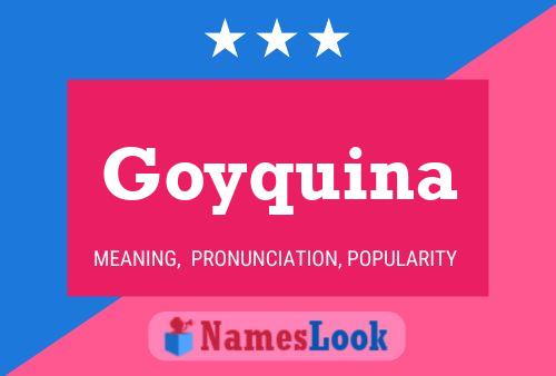 Goyquina Namensposter