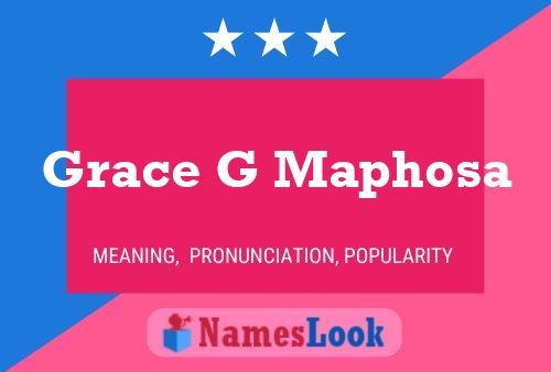 Grace G Maphosa Namensposter