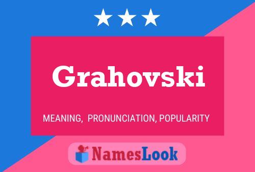 Grahovski Namensposter