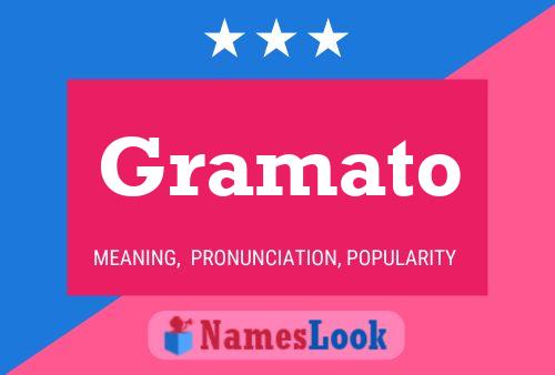 Gramato Namensposter