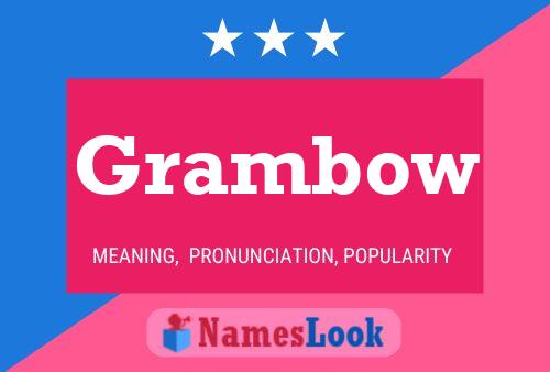 Grambow Namensposter