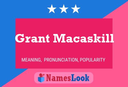 Grant Macaskill Namensposter