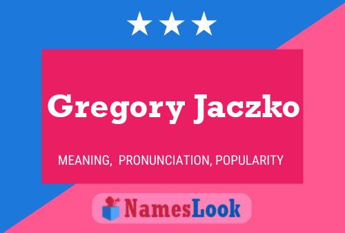 Gregory Jaczko Namensposter