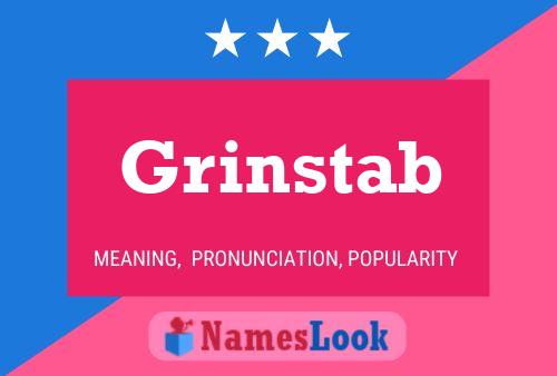 Grinstab Namensposter