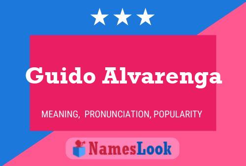 Guido Alvarenga Namensposter