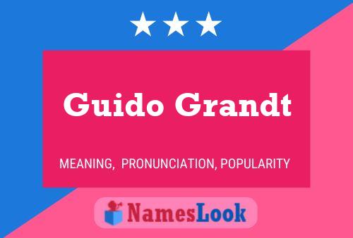 Guido Grandt Namensposter