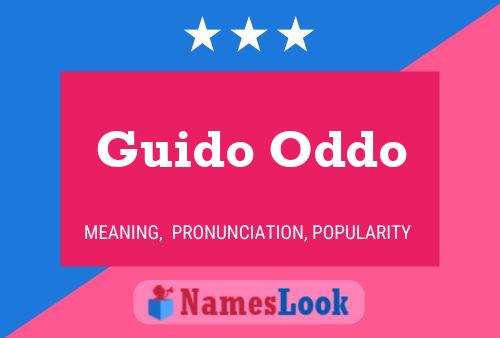 Guido Oddo Namensposter