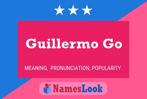 Guillermo Go Namensposter