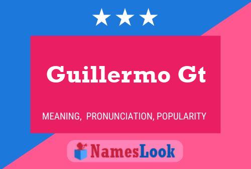 Guillermo Gt Namensposter