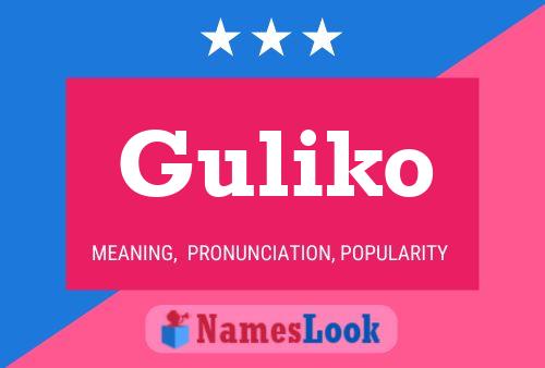 Guliko Namensposter