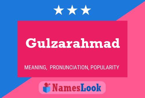 Gulzarahmad Namensposter