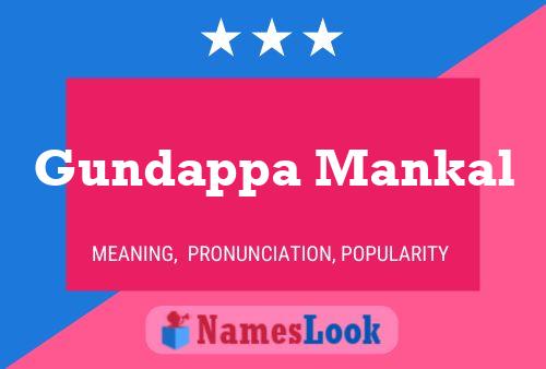 Gundappa Mankal Namensposter