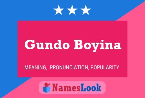 Gundo Boyina Namensposter