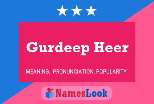 Gurdeep Heer Namensposter