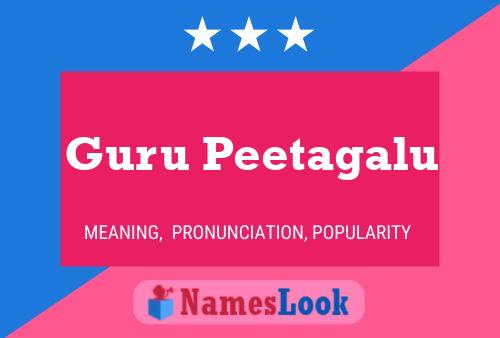 Guru Peetagalu Namensposter