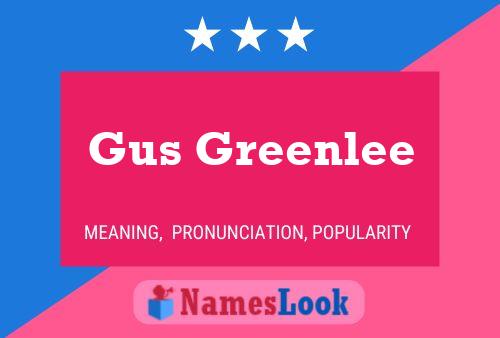 Gus Greenlee Namensposter