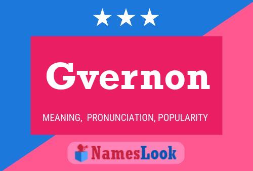 Gvernon Namensposter