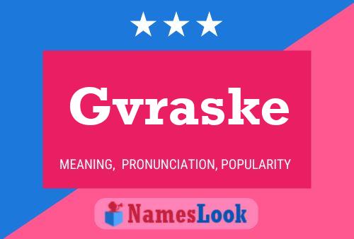 Gvraske Namensposter