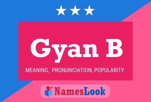 Gyan B Namensposter