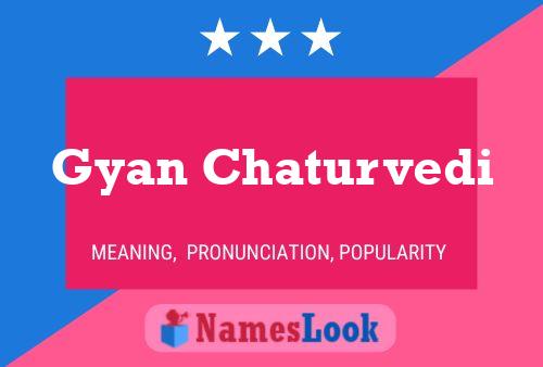 Gyan Chaturvedi Namensposter