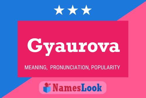 Gyaurova Namensposter