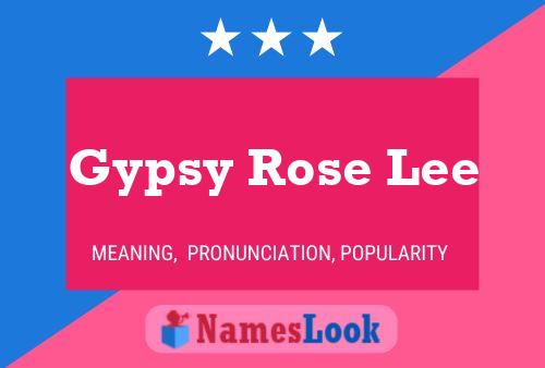 Gypsy Rose Lee Namensposter