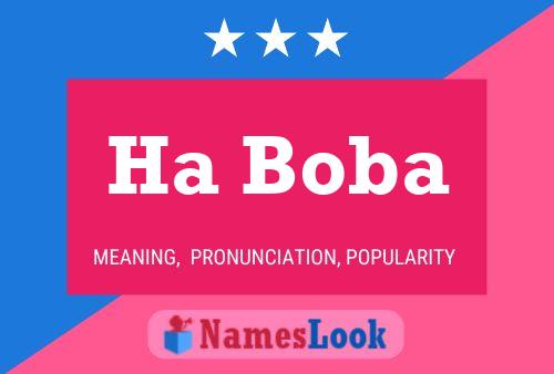 Ha Boba Namensposter