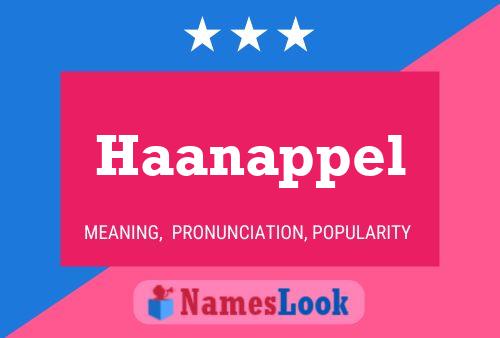 Haanappel Namensposter