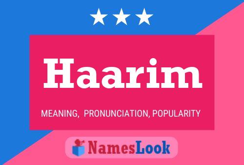 Haarim Namensposter