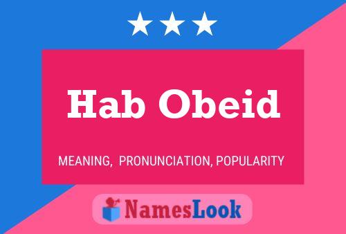 Hab Obeid Namensposter